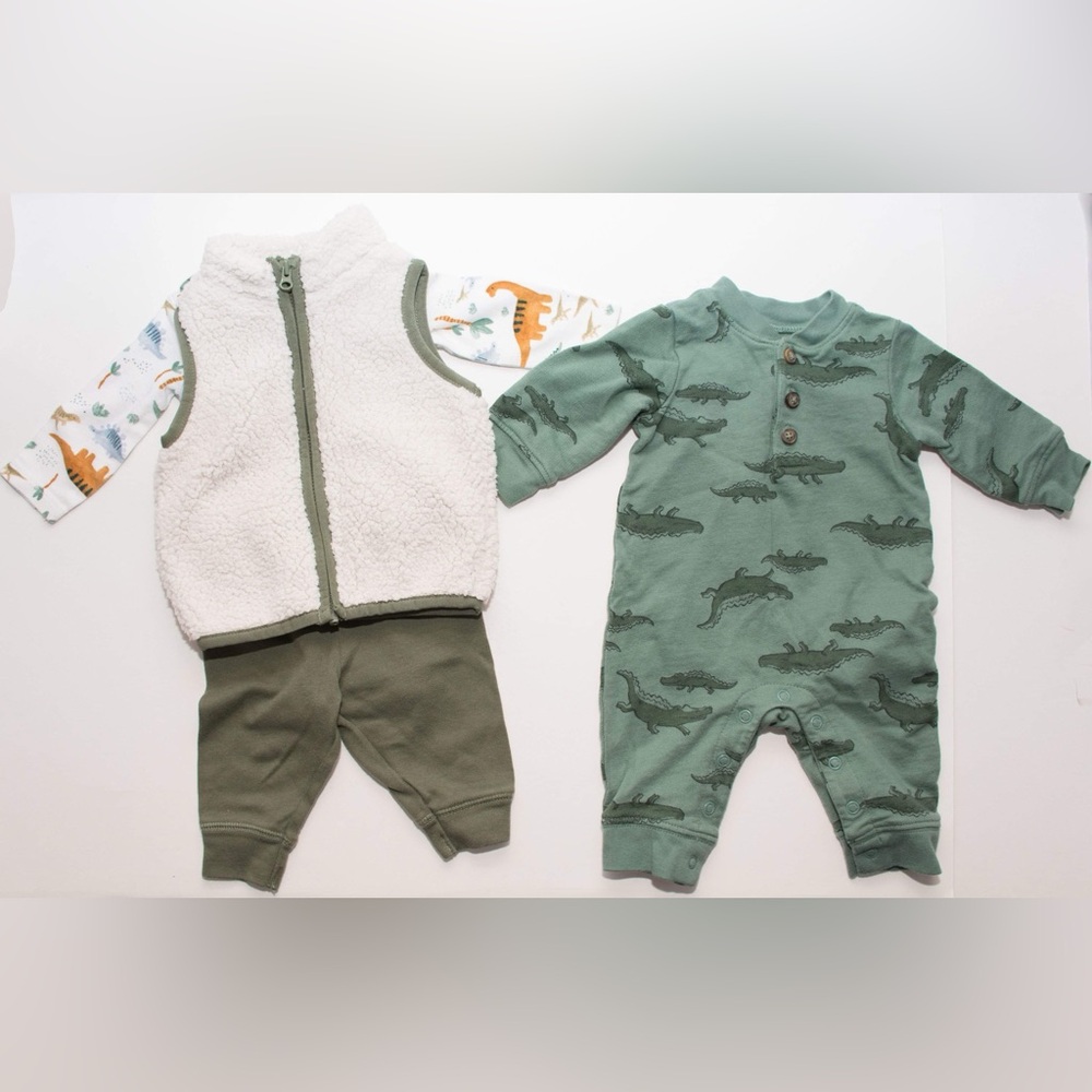 Carter's Green Winter Outfits Bundle